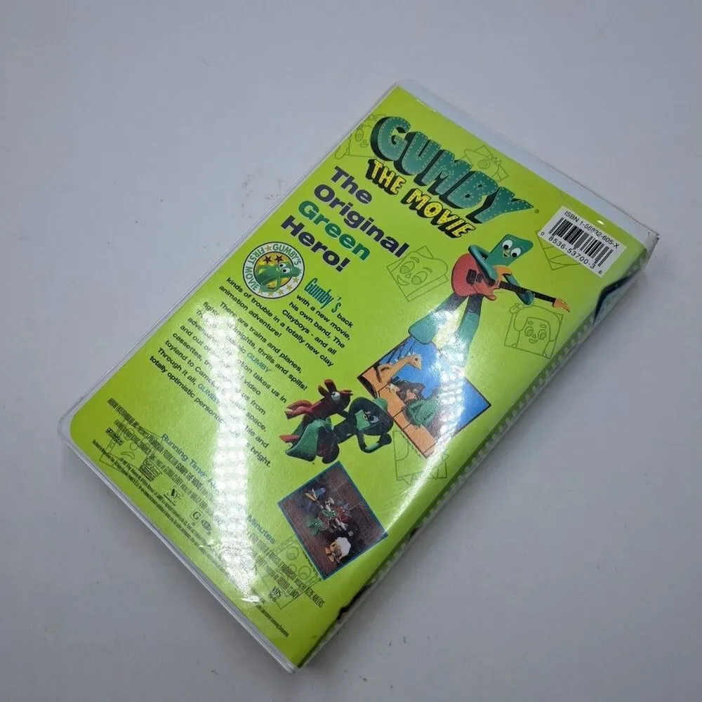 Gumby The Movie VHS 1995 Clamshell Art Clokey Claymation Kids Children FIlm